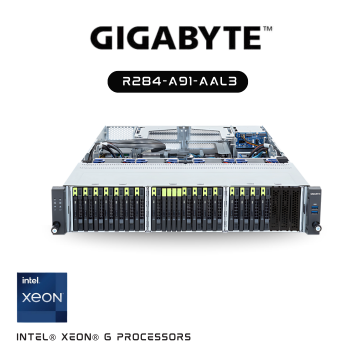 Máy Chủ Gigabyte R284 A91 2U DP 4-Bay E3.S Gen5 NVMe + 16-Bay E3.S 2T CXL