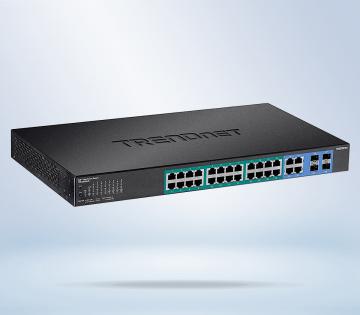 Switch Trendnet 28 port Gigabit POE+ SFP
