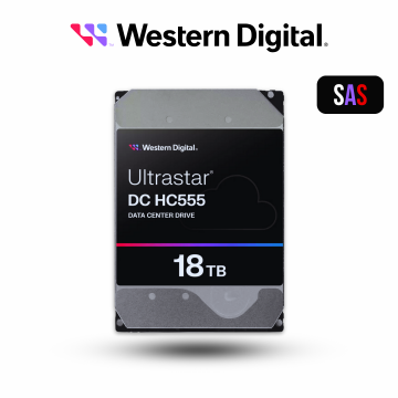 WD HDD 18TB 3.5in SAS ULTRA 512E SE P3 DC