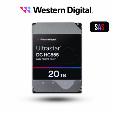 WD HDD 20TB 3.5in SAS ULTRA 512E SE P3 DC